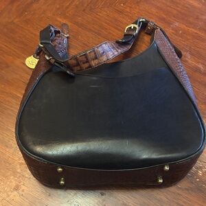 Brahmin Black and Brown Women’s Messenger Bag